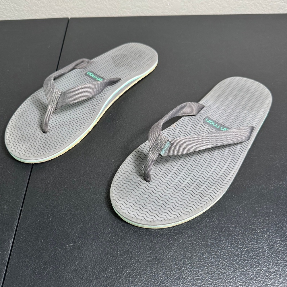 Hari Mari Dunes Womens Flip Flop Sandals Grey Mint Waterproof Rubber Size 9‎ - Picture 3 of 8